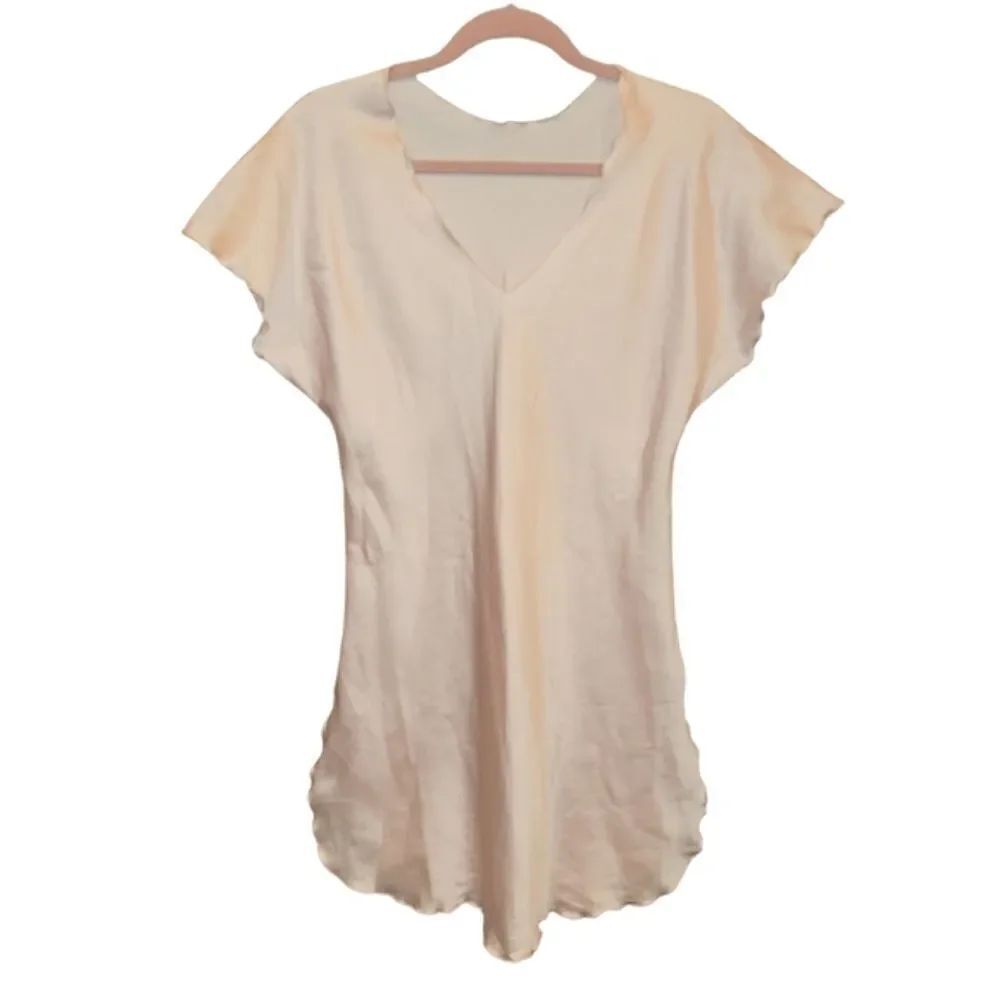 Vintage Union Made Miss Elaine Light Pink Nightgown S